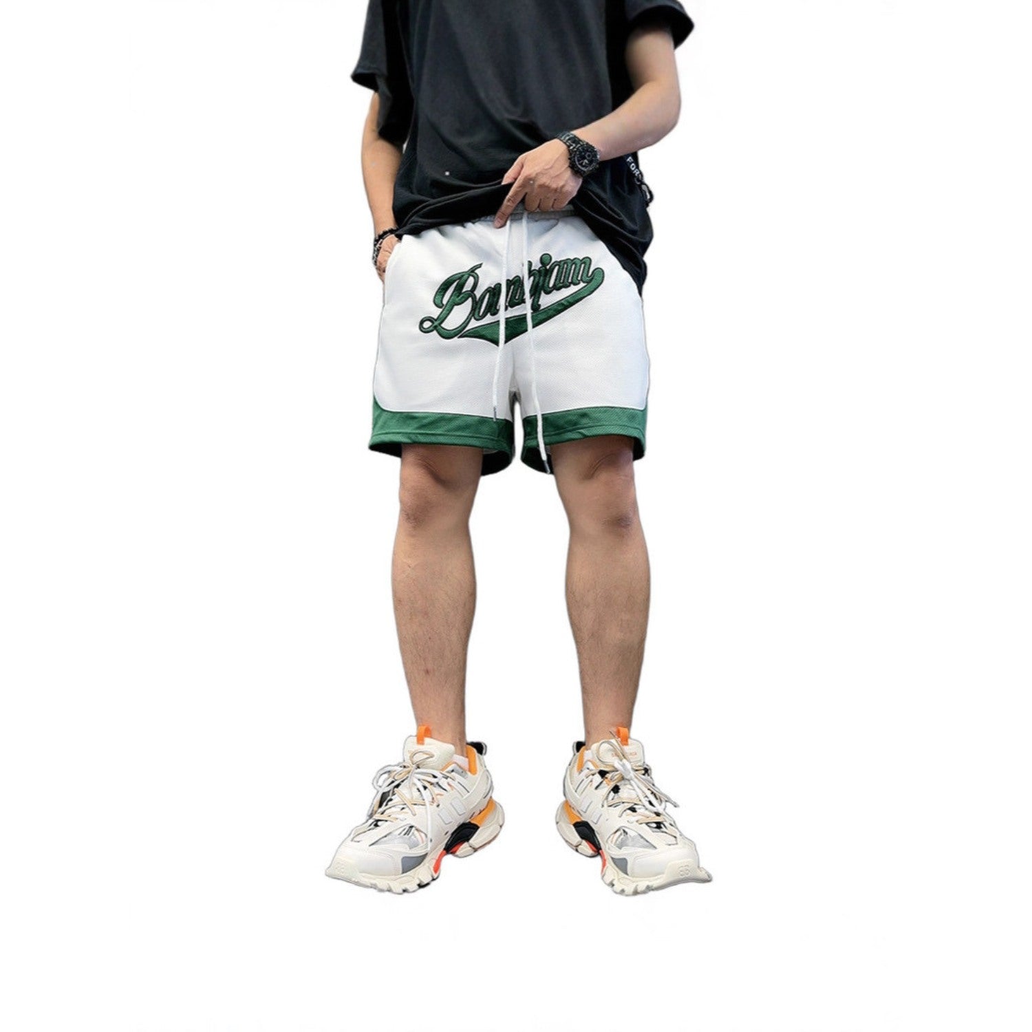 300g Mesh Contrast-Color Basketball Shorts (Men’s)