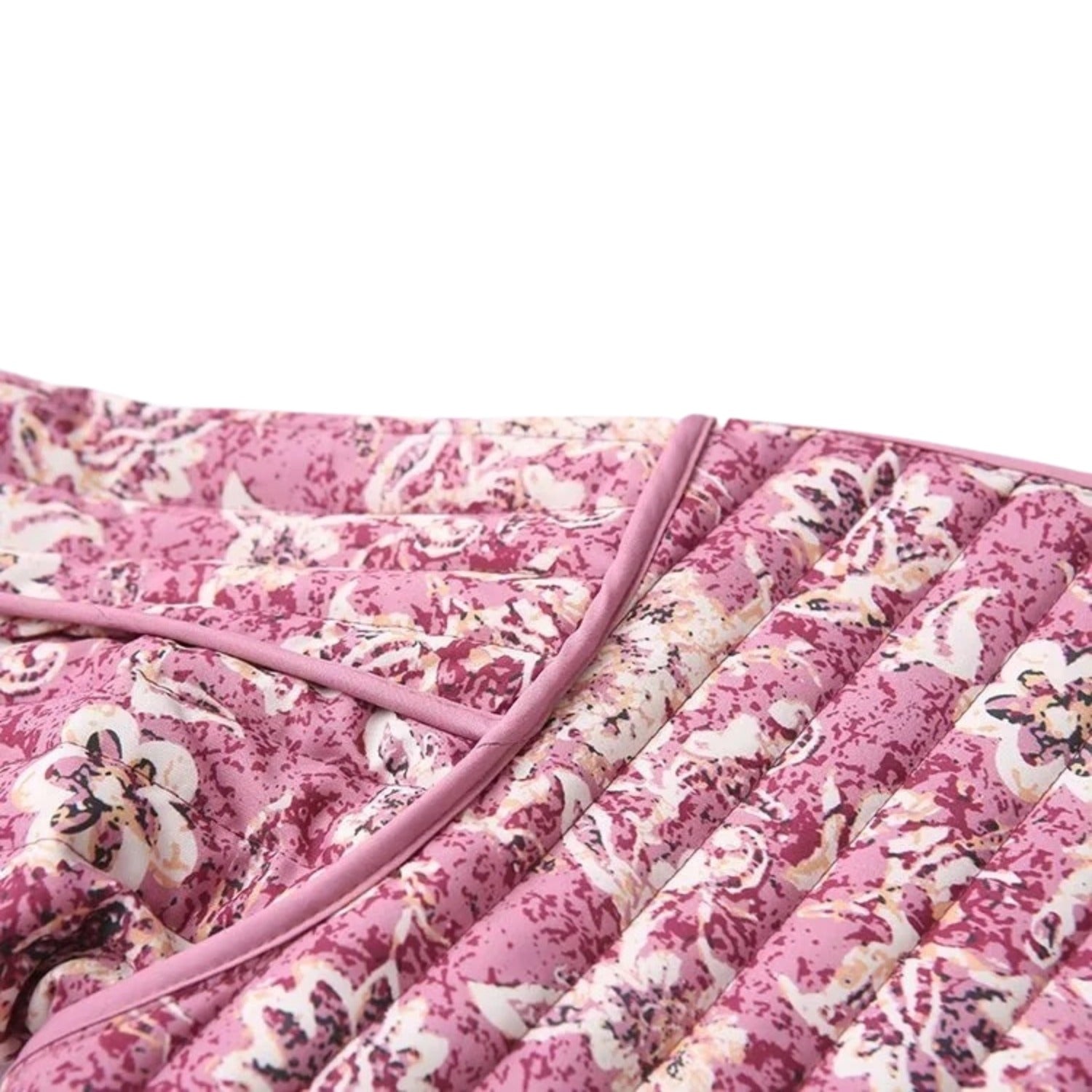 Floral Print Cotton Cardigan With Round Neck and 3d Texture (Women’s)