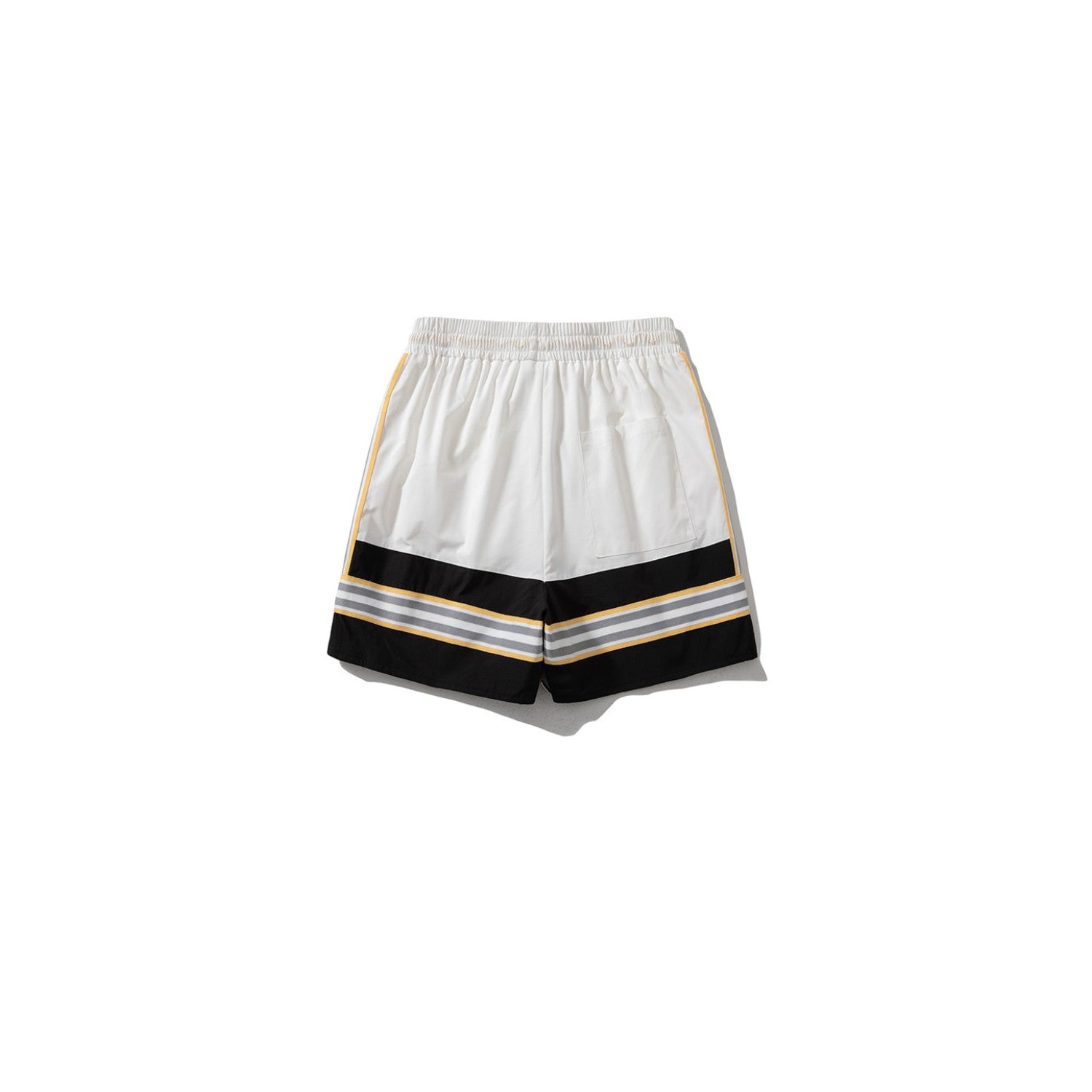 Letter Embroidery Colorblock Basketball Shorts (Men’s)