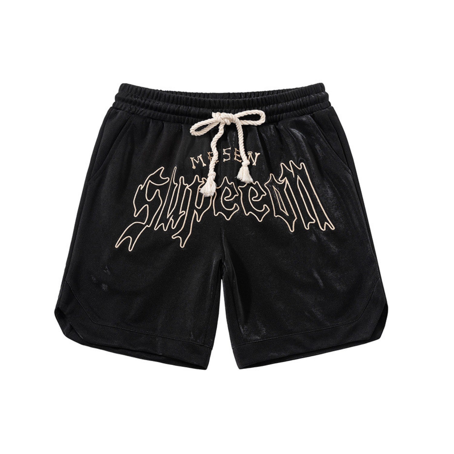 Unisex Embroidered High Street Basketball Shorts