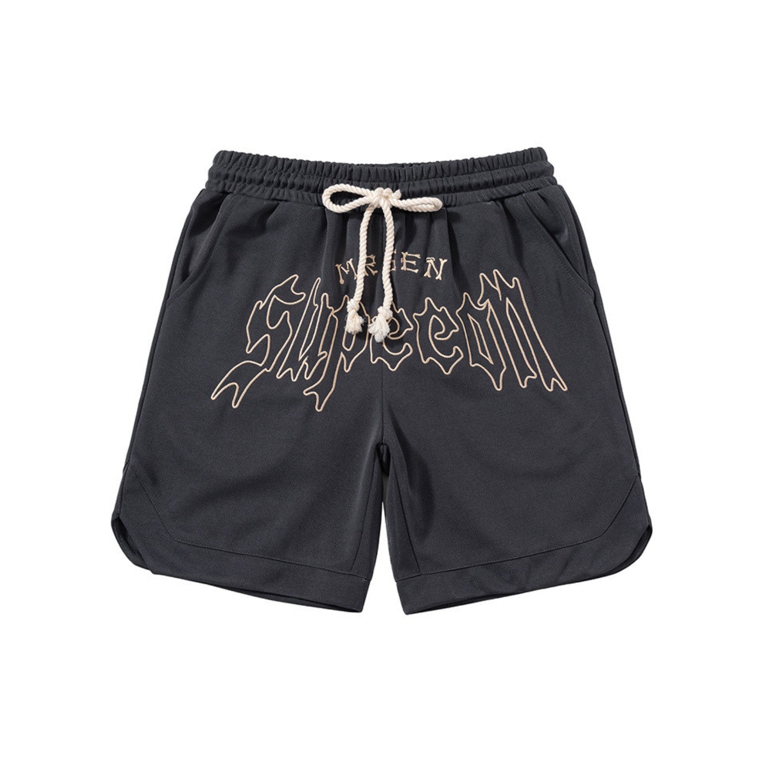 Unisex Embroidered High Street Basketball Shorts