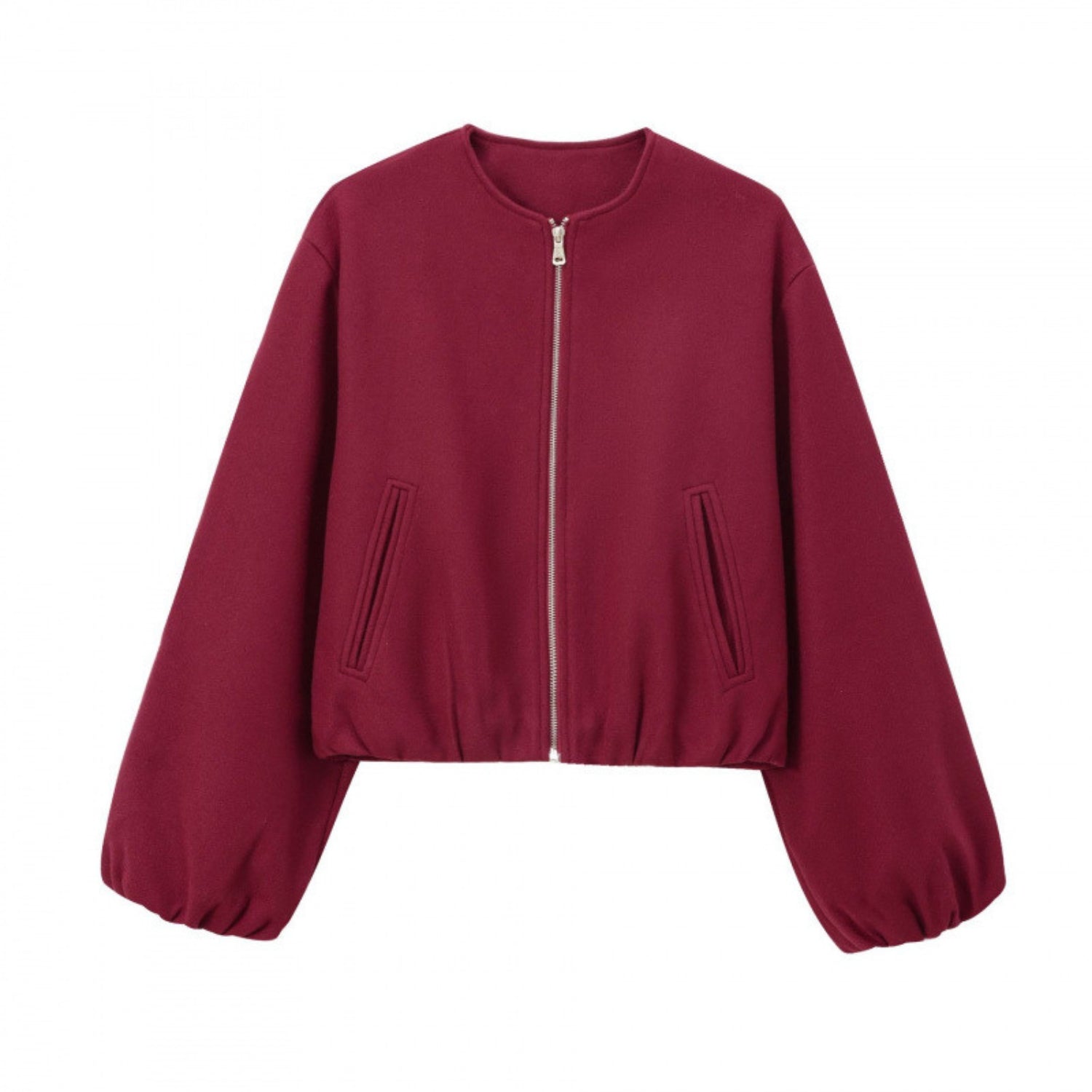 Cropped Full Zip Up Mini Pilot Jacket (Women's)