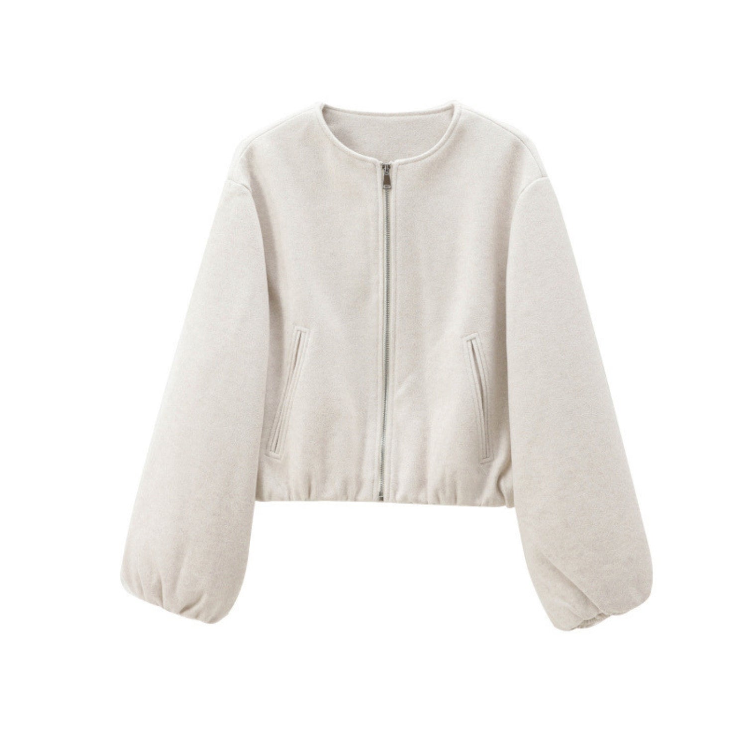 Cropped Full Zip Up Mini Pilot Jacket (Women's)