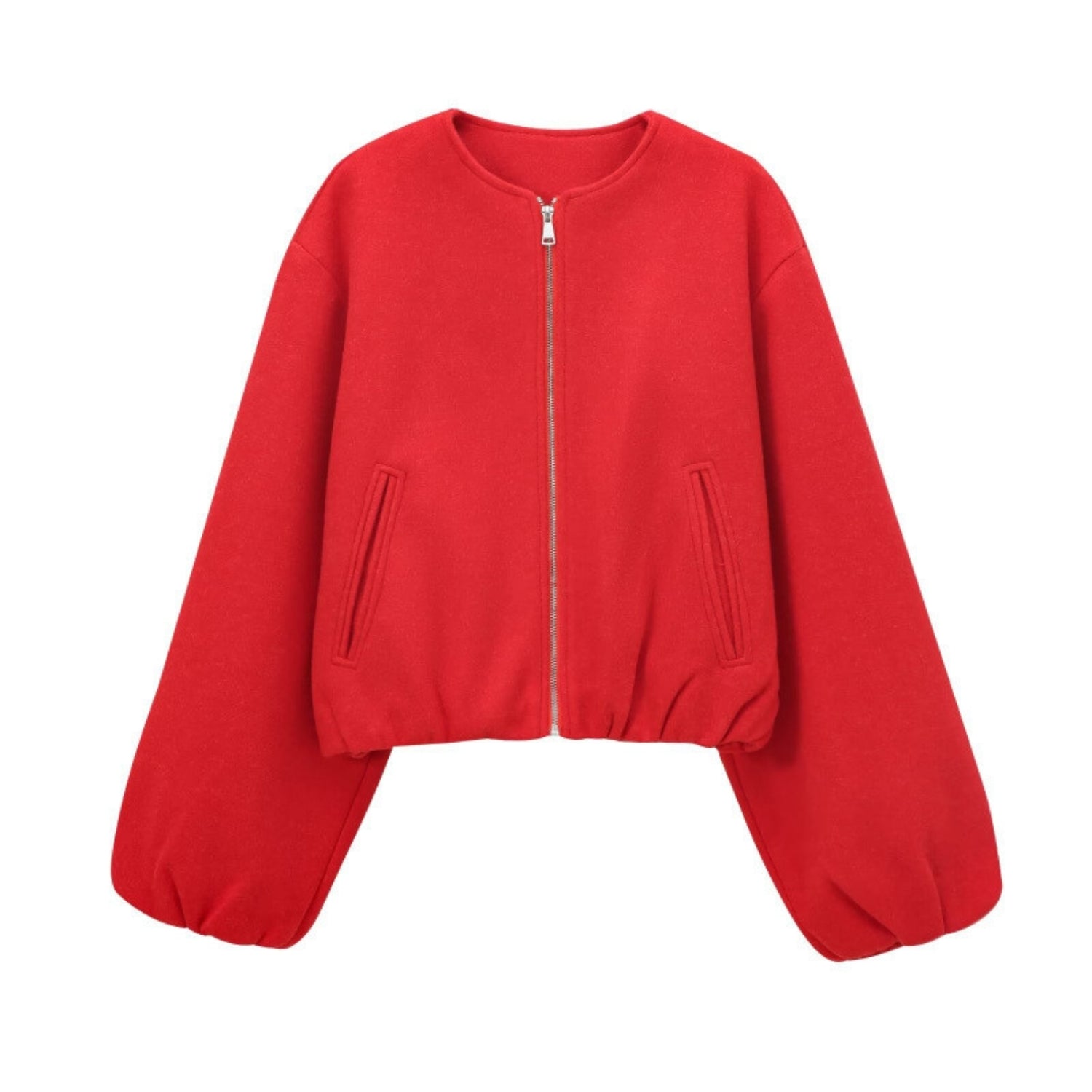 Cropped Full Zip Up Mini Pilot Jacket (Women's)