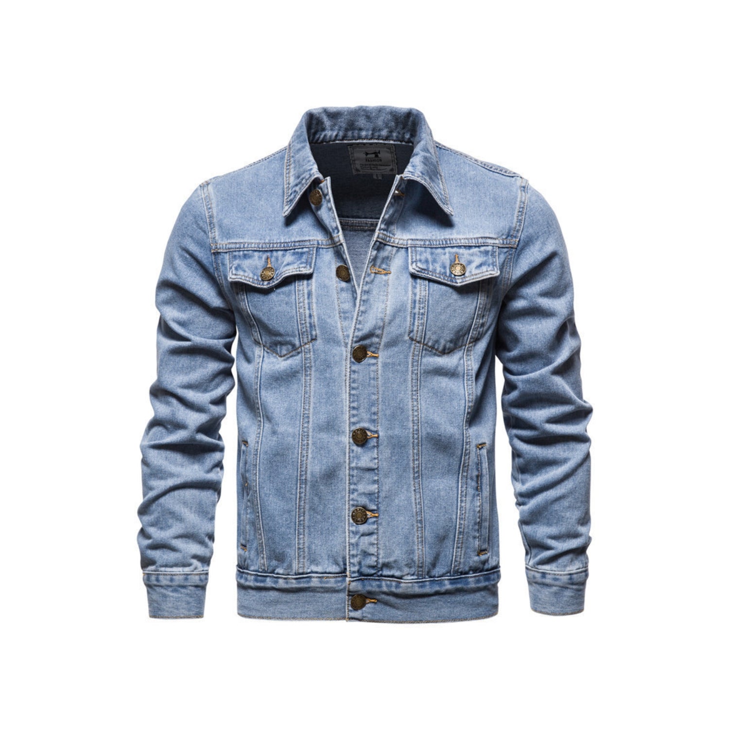 Korean Style Slim Fit Denim Shirt Jacket (Men’s)