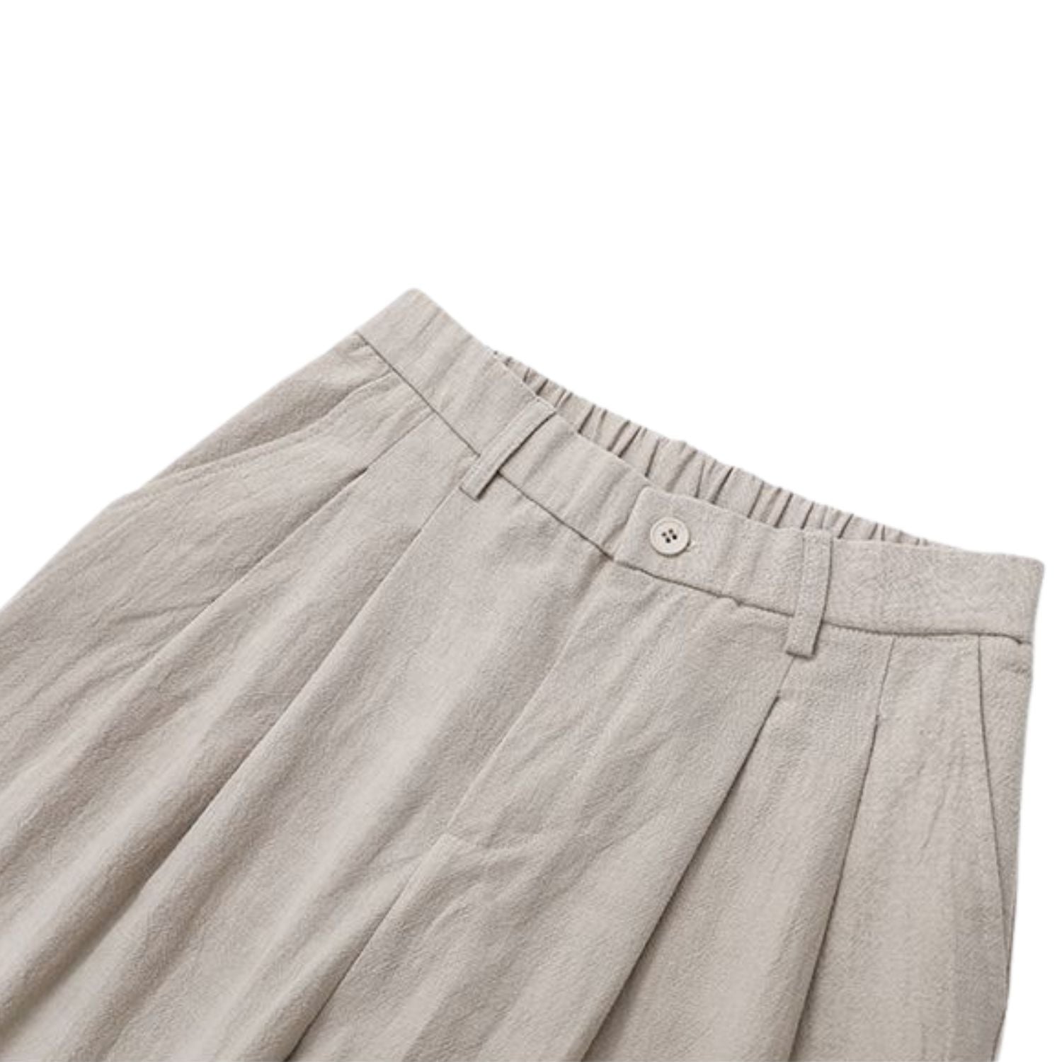 Linen Blend Wide-Leg Casual Pants (Men’s)