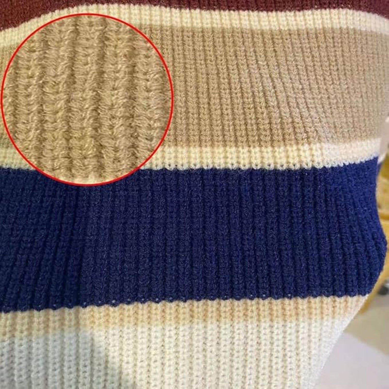 Striped Loose Fit Crew Neck Sweater (Women’s)