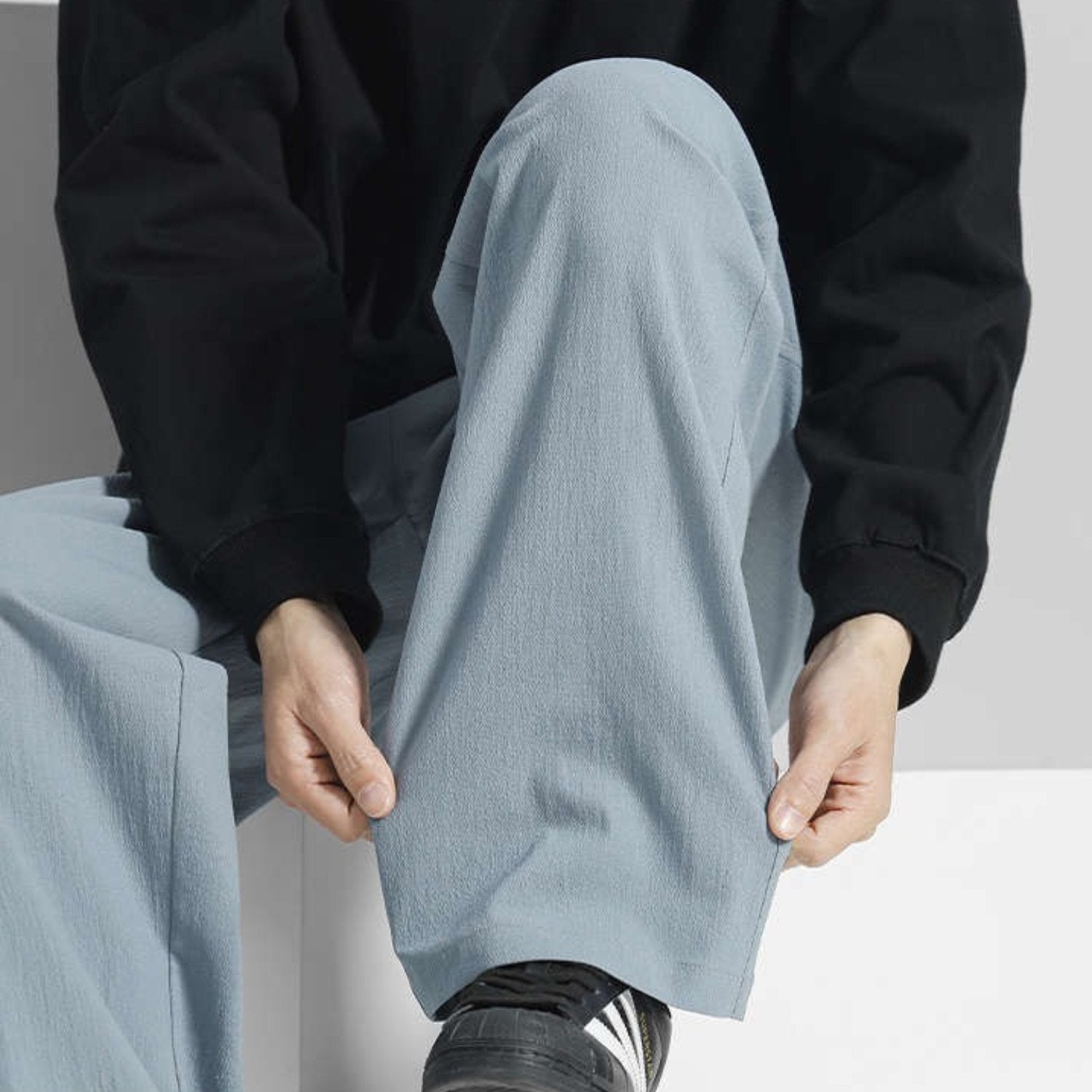 Cotton Linen Straight Casual Pants (Men’s)