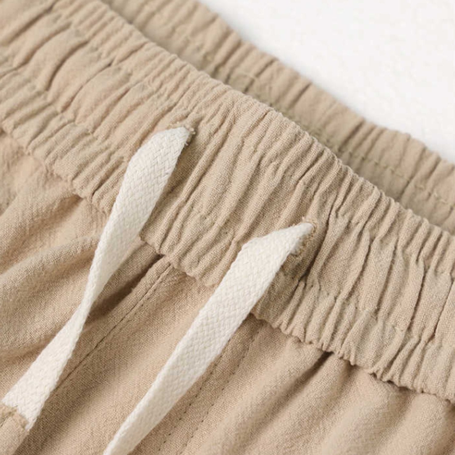 Cotton Linen Straight Casual Pants (Men’s)