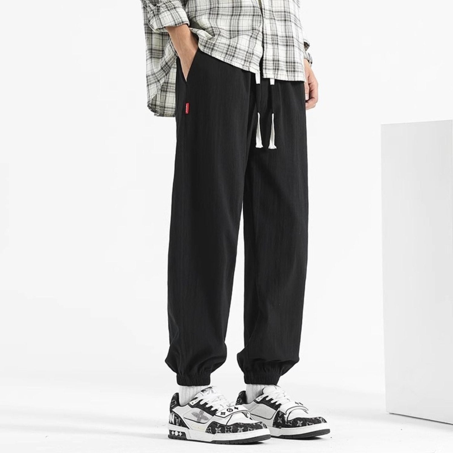 Cotton Linen Straight Casual Pants (Men’s)