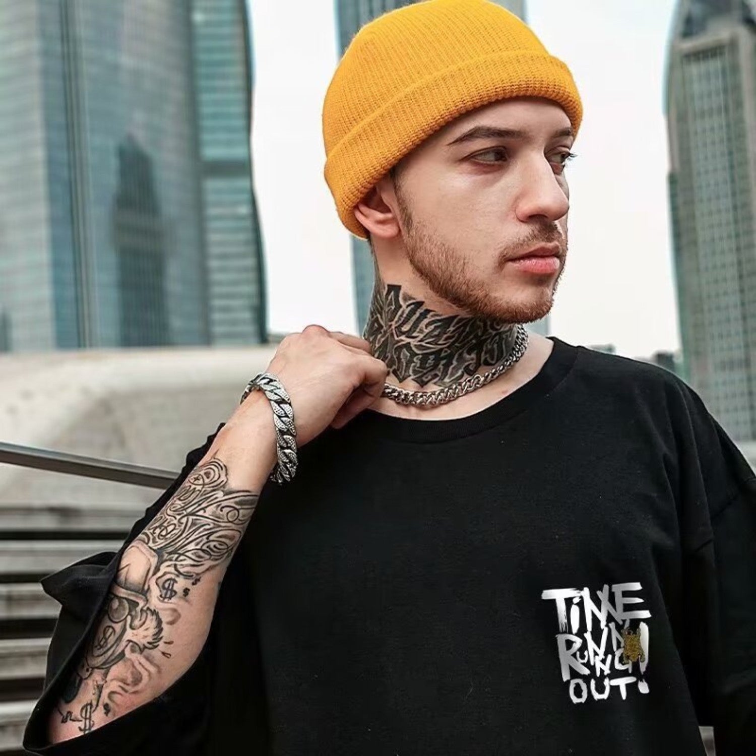 Oversized Graphic Back Print Street T-Shirt (Men’s)