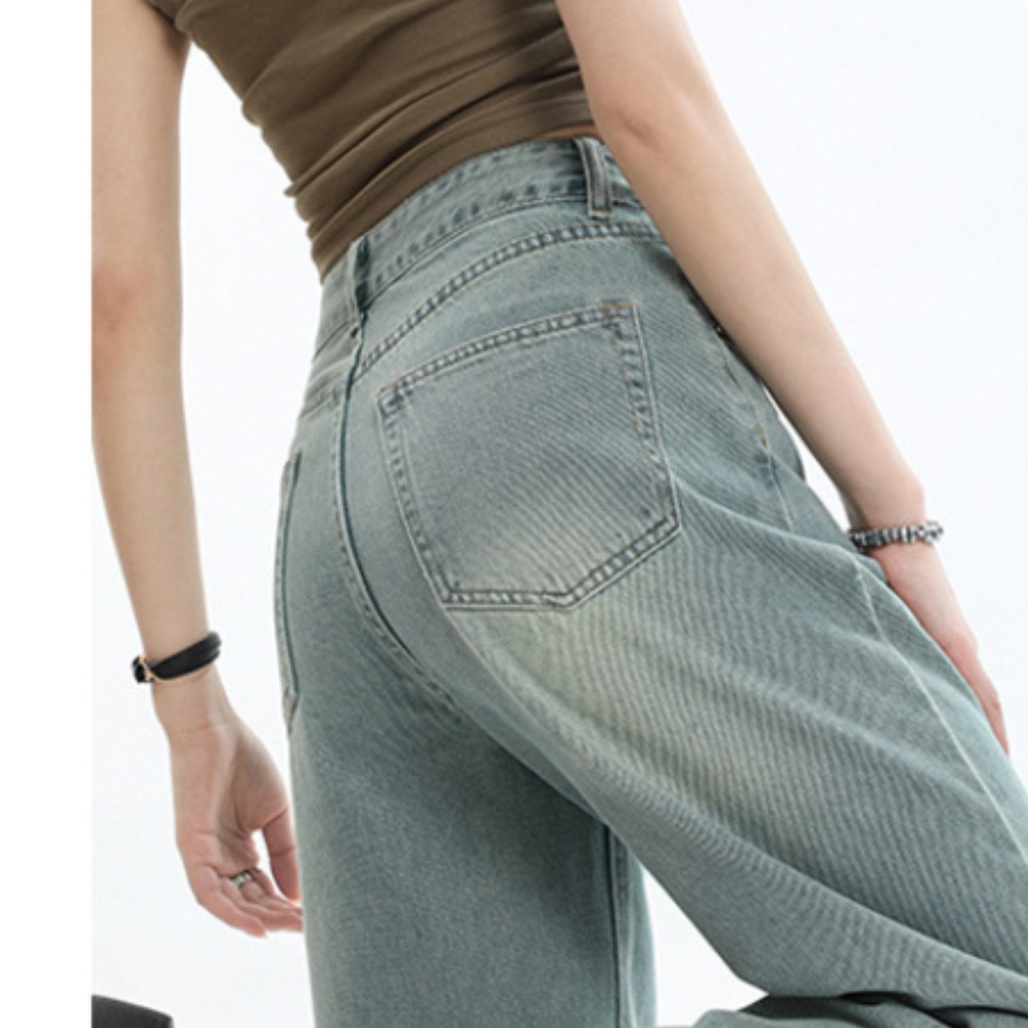 Streetwear Wide-Leg Jeans Trousers (Women’s)