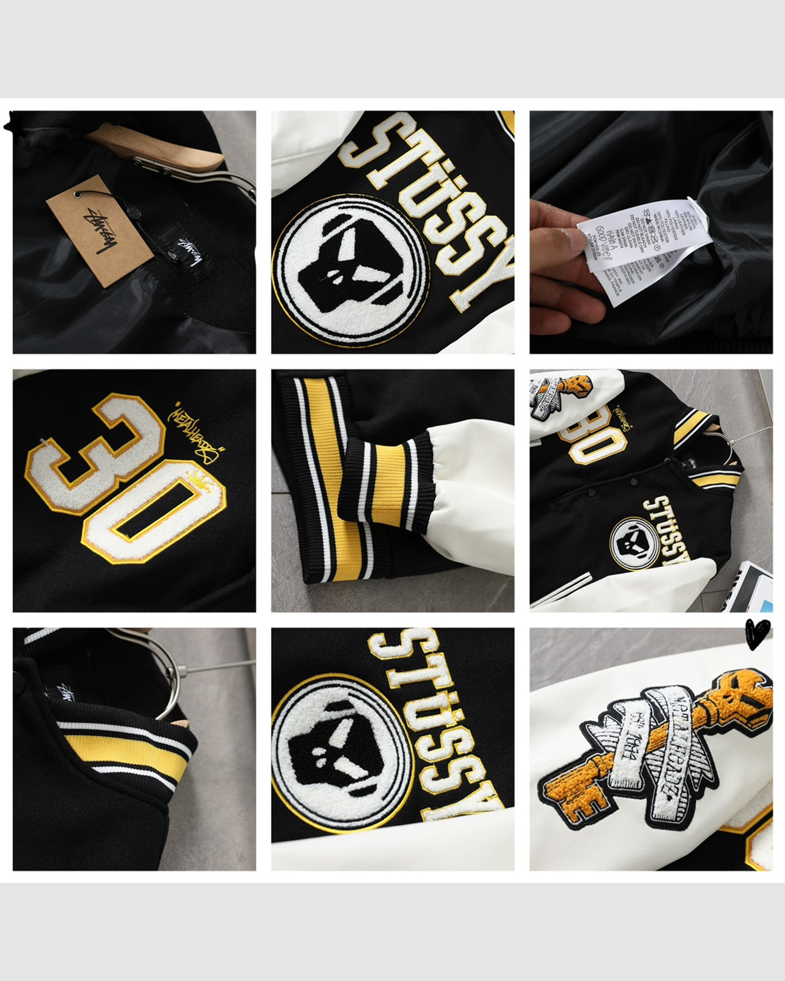 Stussy x Metalheadz 30th Anniversary Varsity Jacket (Unisex)