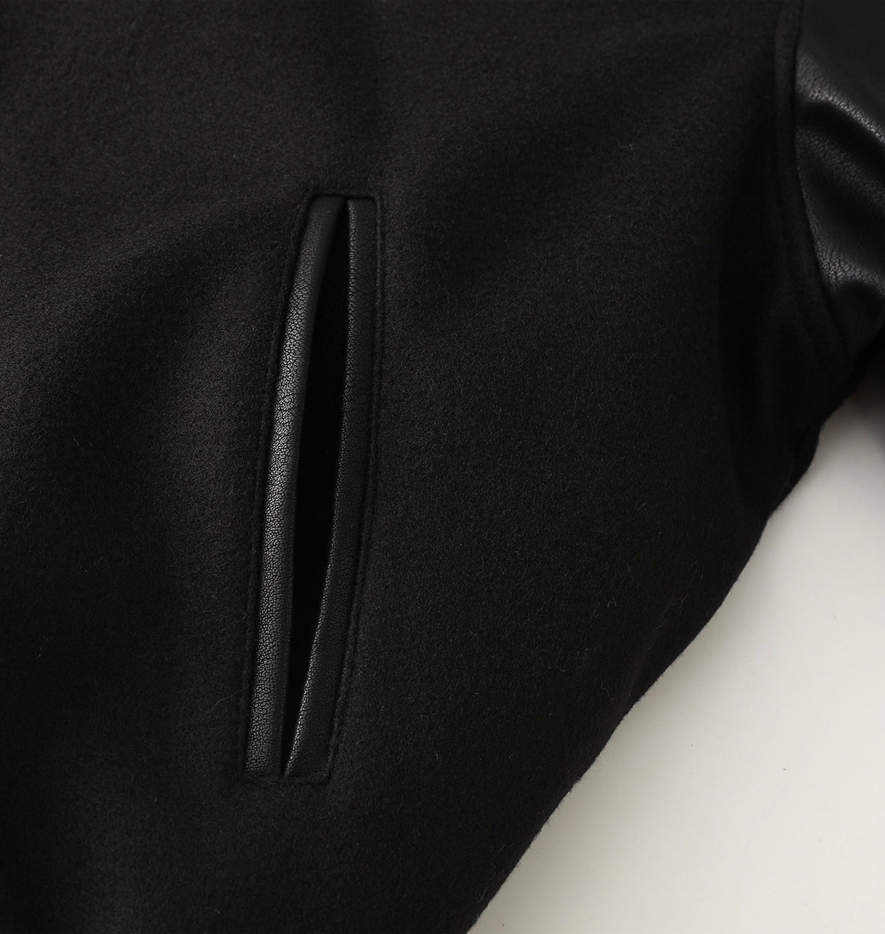 Stussy Black Globe Varsity Leather Bomber Jacket (Unisex)